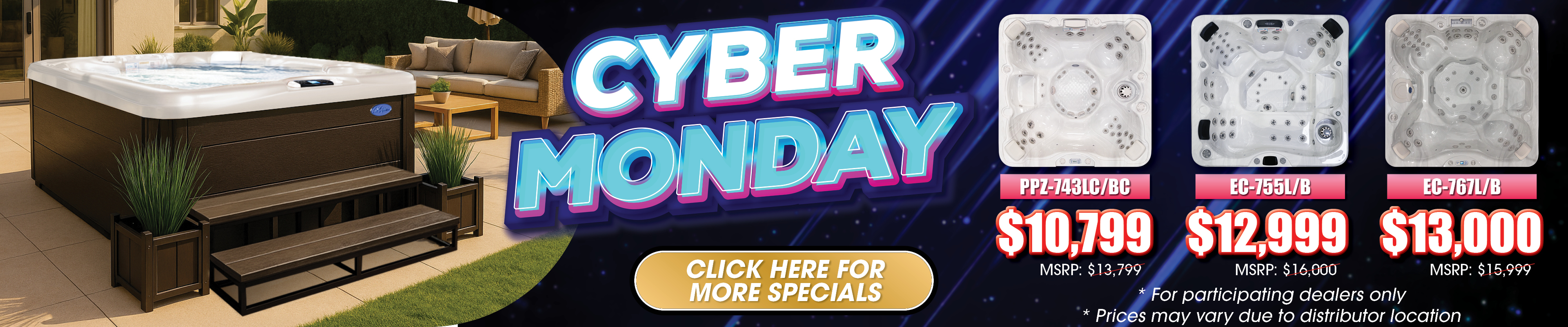 Calspas hot tub being used in a family setting - Trenton